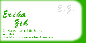 erika zih business card